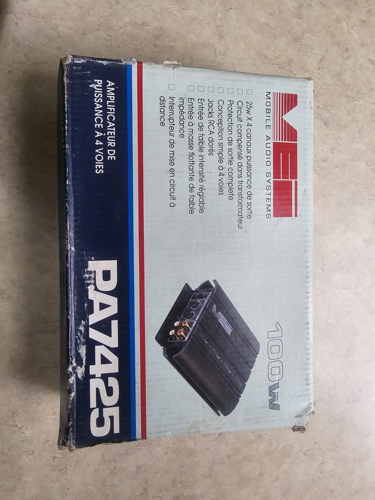 MEI PA7425 Old School New Old Stock 25x4 Amplifier New Seen Power