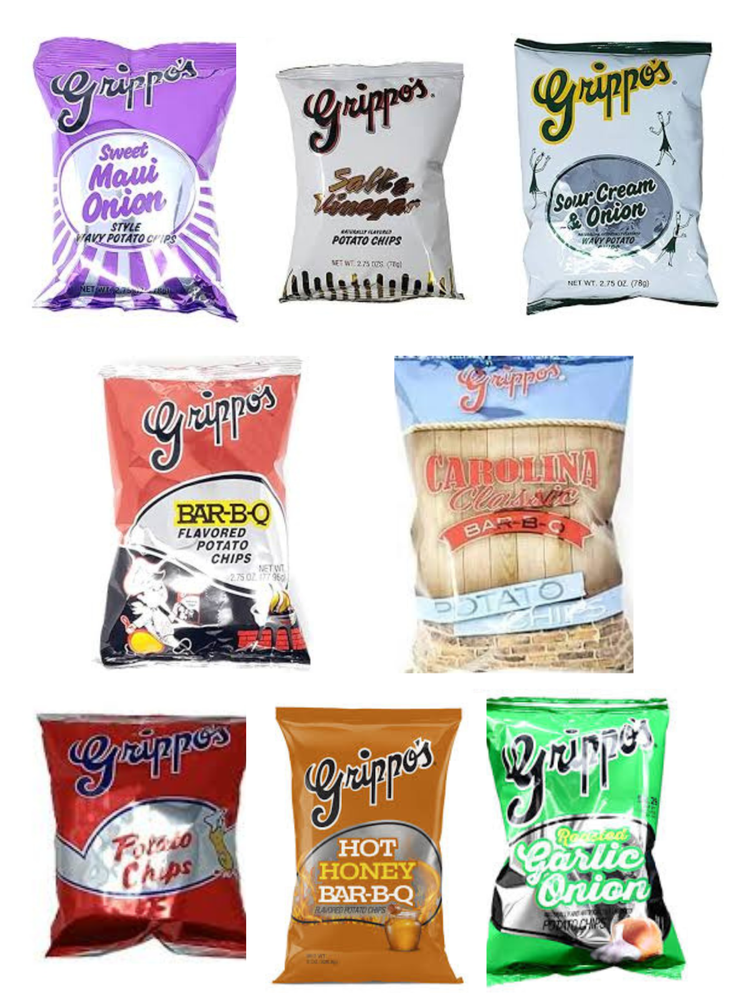 Grippo Classic Mix Variety Pack Potato Chips 16ct 2.75oz Bags