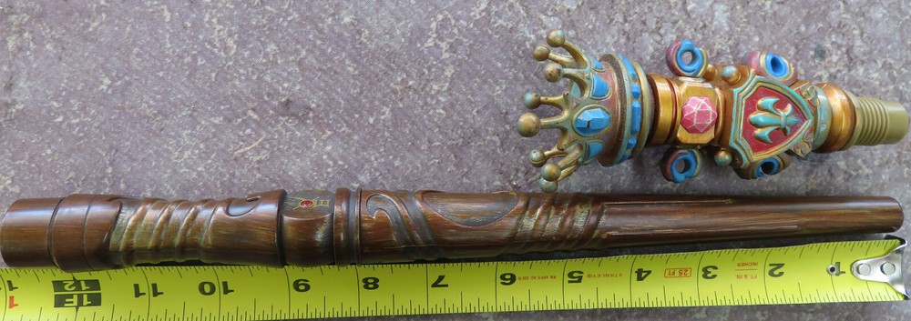 MAGIC WAND Magiquest staff crown topper mq wizard Untested