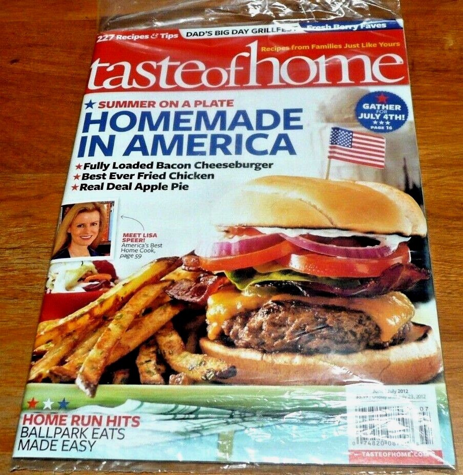 Taste of Home Magazine June July 2012 - Summer on A Plate  Homemade in America-image