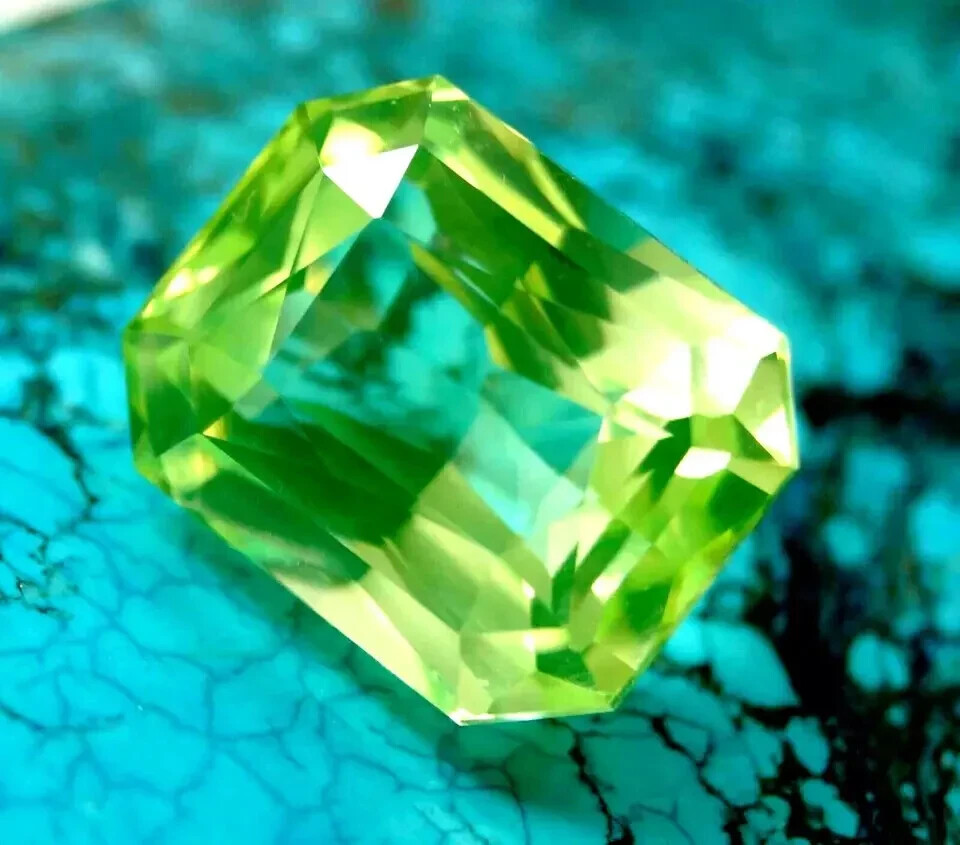 Natural Glossy Green Sapphire 18.10 Ct EGL Certified Radiant Cut Loose Gemstone