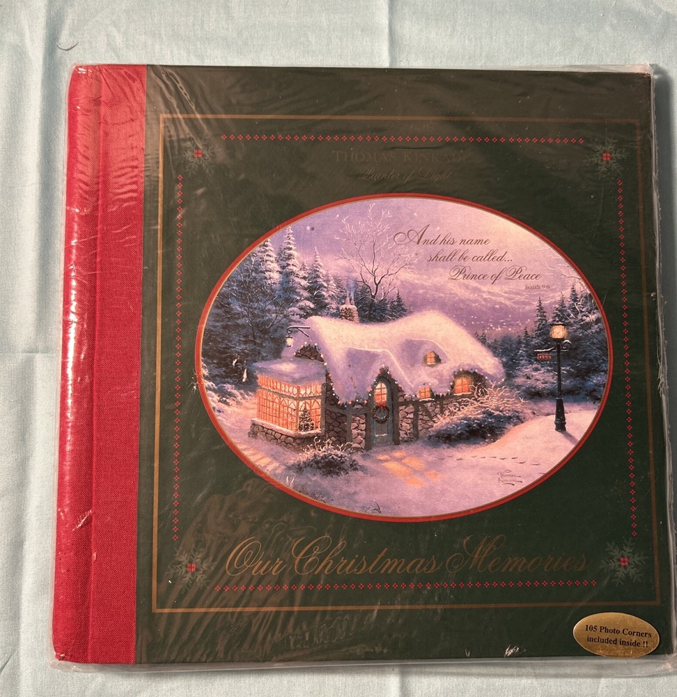 Thomas Kinkade Photo Album Our Christmas Memories 1999  20 pages both sides