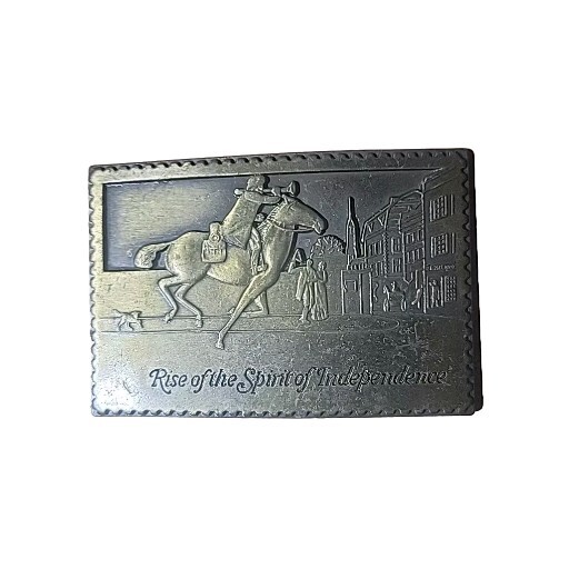 Rise of the Spirit of Independence Belt Buckle Vintage 1970's Metal, Collectable