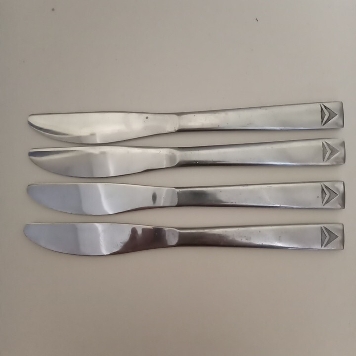 Vintage Delta Airlines Knifes Abco Stainless Set Of 4-image