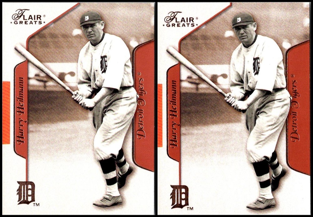 Harry Heilmann 2-Card Lot Limited Edition Rare Gem Vintage Collectible