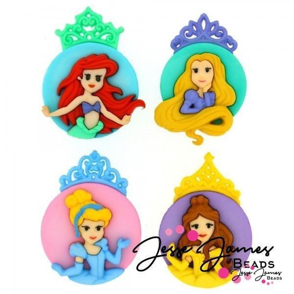 Jessie James - Disney The Princesses Buttons, NEW