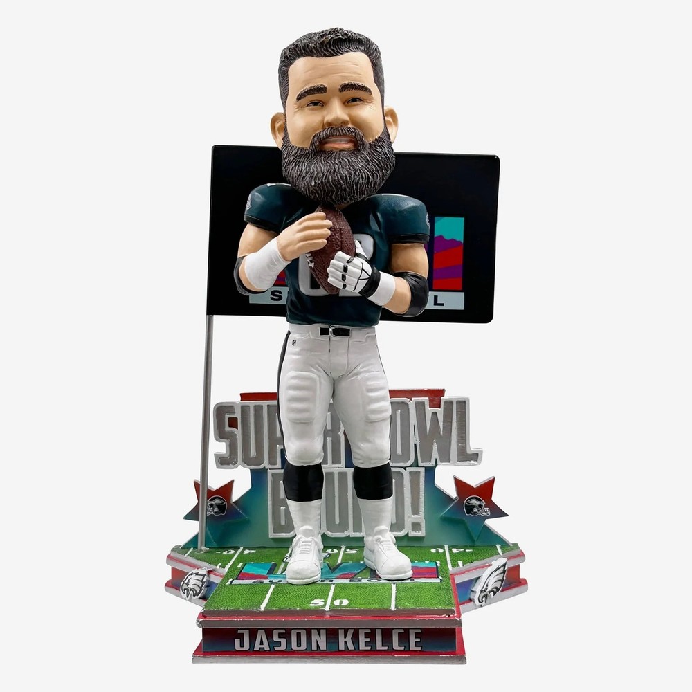 Jason Kelce Philadelphia Eagles Super Bowl LVII Bound Bobblehead NFL Football