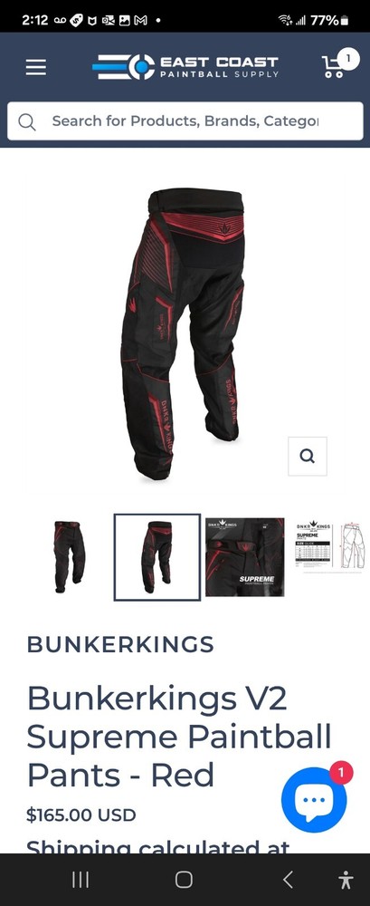 Supreme Paint Baller Pants