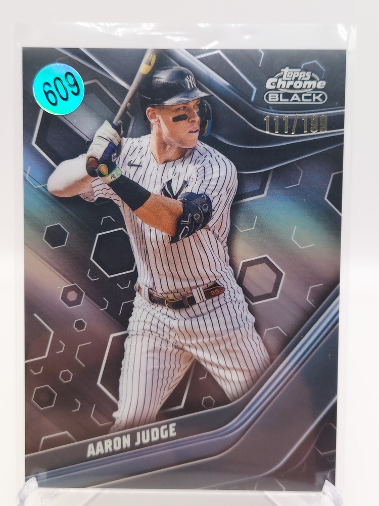 Aaron Judge 2023 Topps Chrome Black Refractor #/199 New York Yankees-image