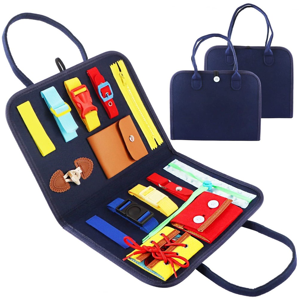 Toddler Busy Board Montessori Toys for 1-3 Year Old Boys Girls Autism Educati...