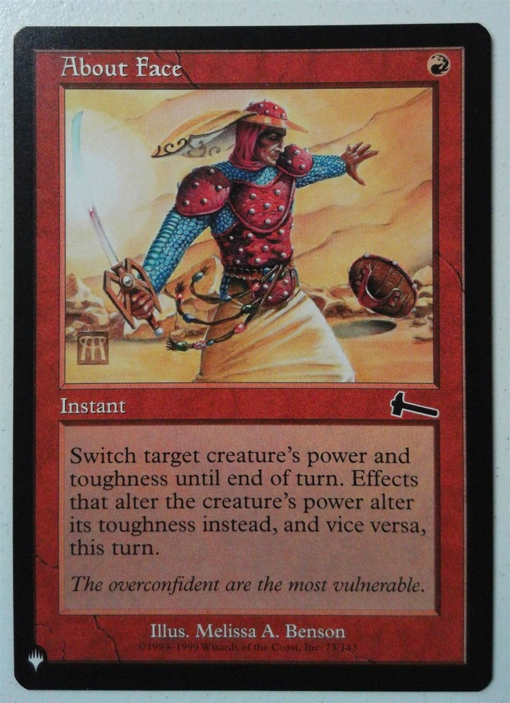 About Face *Common* Magic MtG x1 MB2 Mystery Booster 2-image