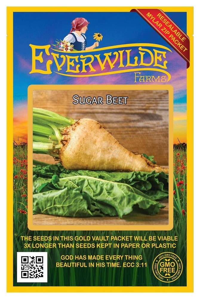 1 Oz Non-GMO Sugar Beet Seeds in Mylar Packet by Everwilde Farms