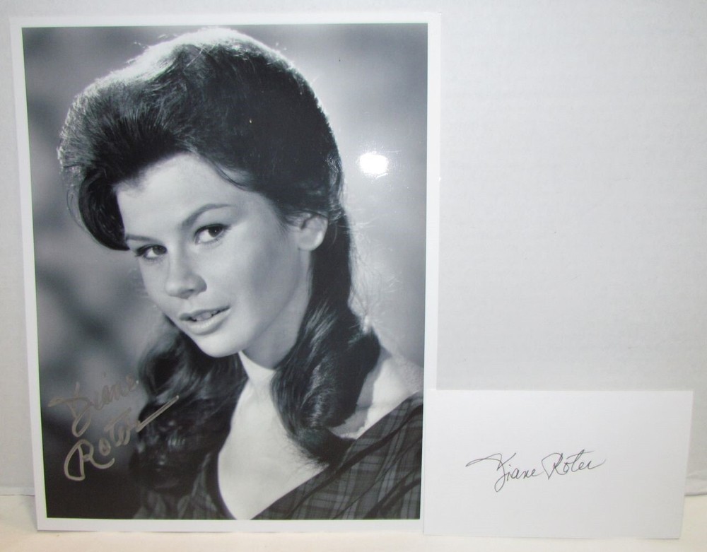 Diane Roter Autographed Photo & Card, The Virginian TV Series