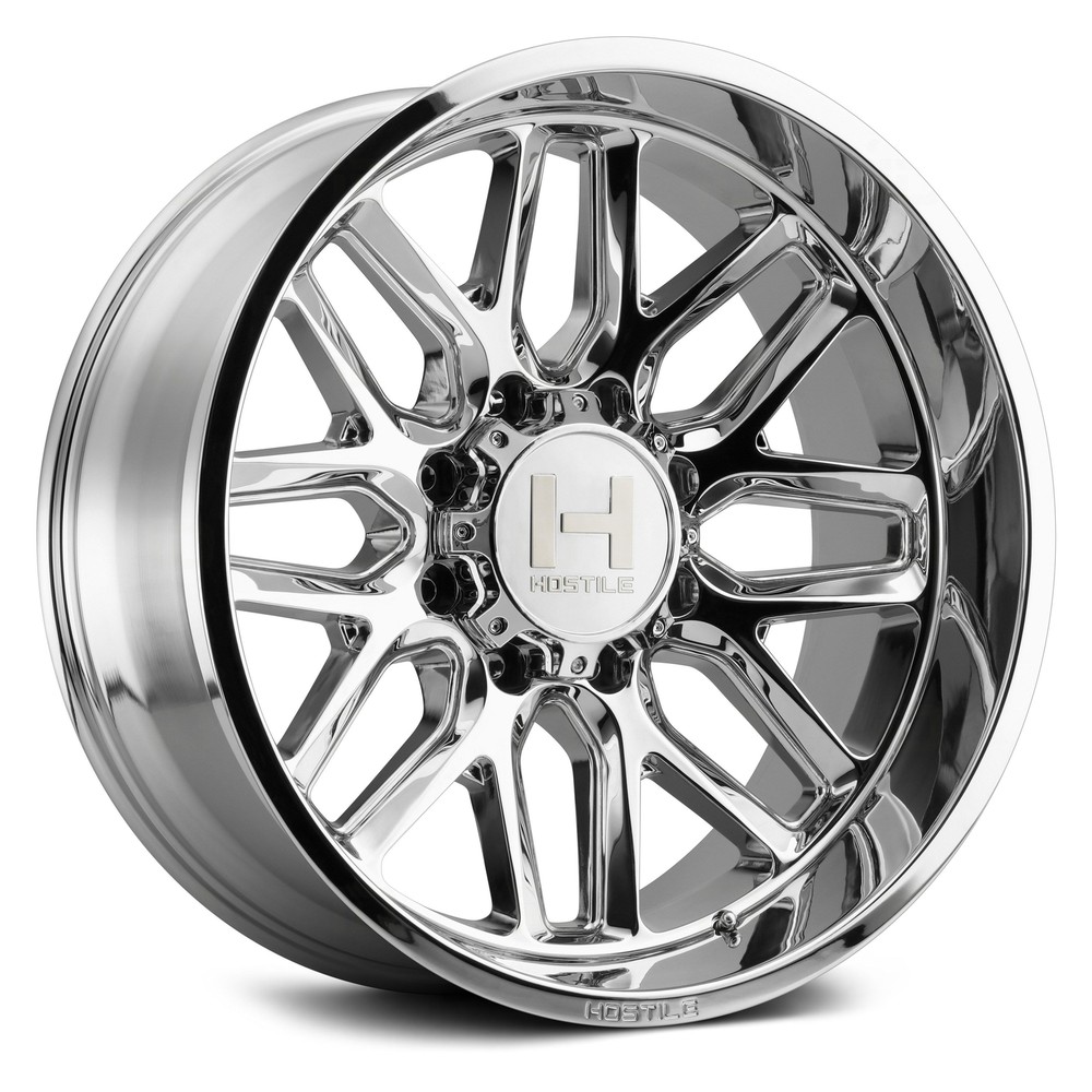 Hostile H120 VULCAN Wheels 20x12 (-44, 6x139.7, 106.1) Chrome Rims Set of 4