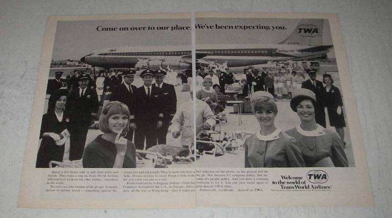 1967 TWA Airlines Ad Invites You to Explore Our Place