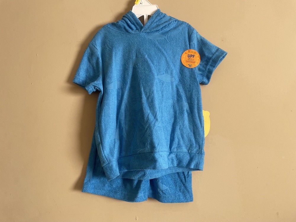 Banana Boat Kids Blue Hooded 2-Piece Swim Set Size 3T  