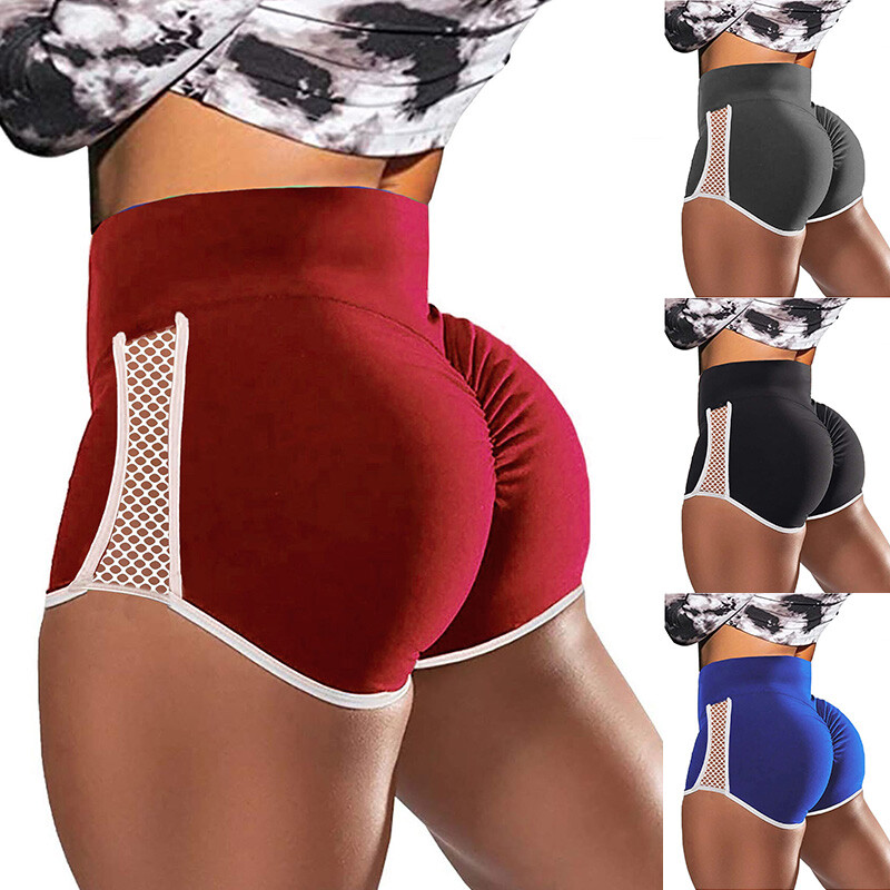 Women's High Waist Shorts Butt Lift Yoga Pants Scrunch Booty Workout Leggings