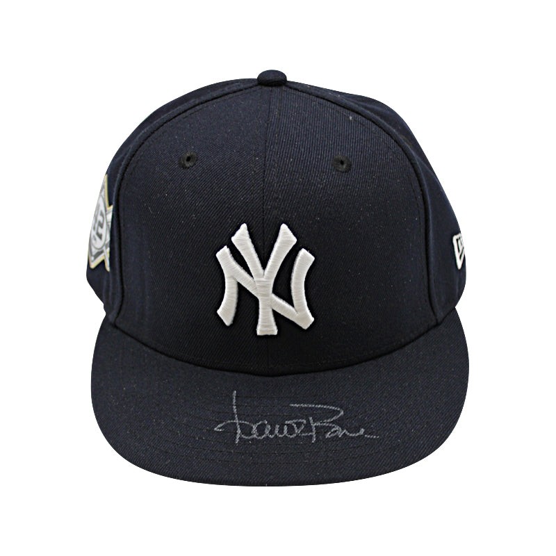Aaron Boone Yankees Autographed Game Used Jackie Robinson Day Hat 4/15/2022-image