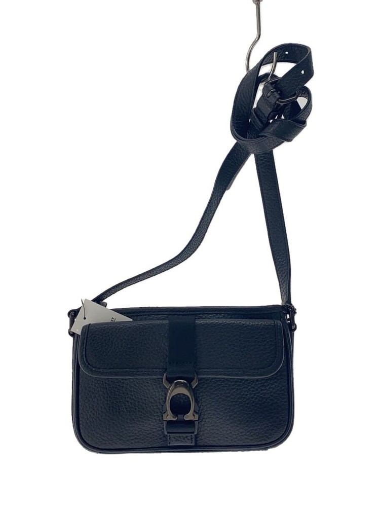 COACH Beck Slim Crossbody in Soft Pebble Leather CM335 Black Free Shipping