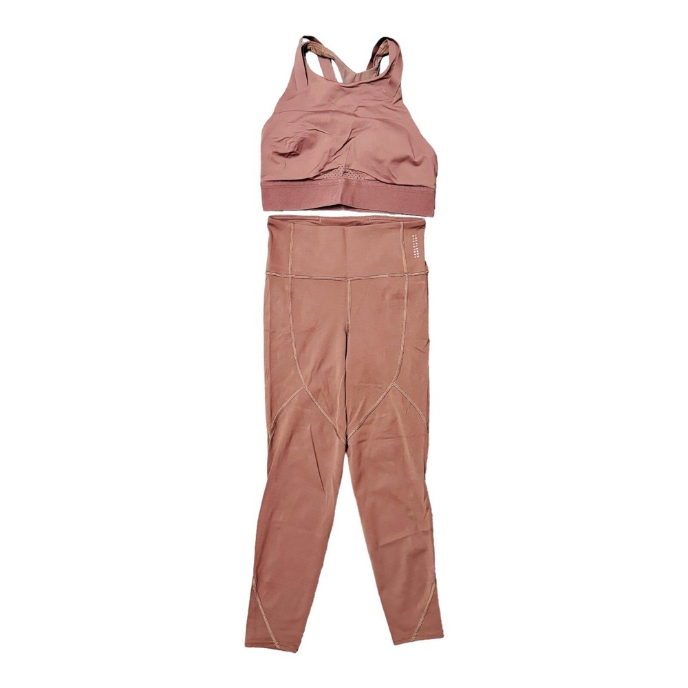 Lululemon To The Beat SoulCycle Leggings Purple Size 6 & Sports Bra Set