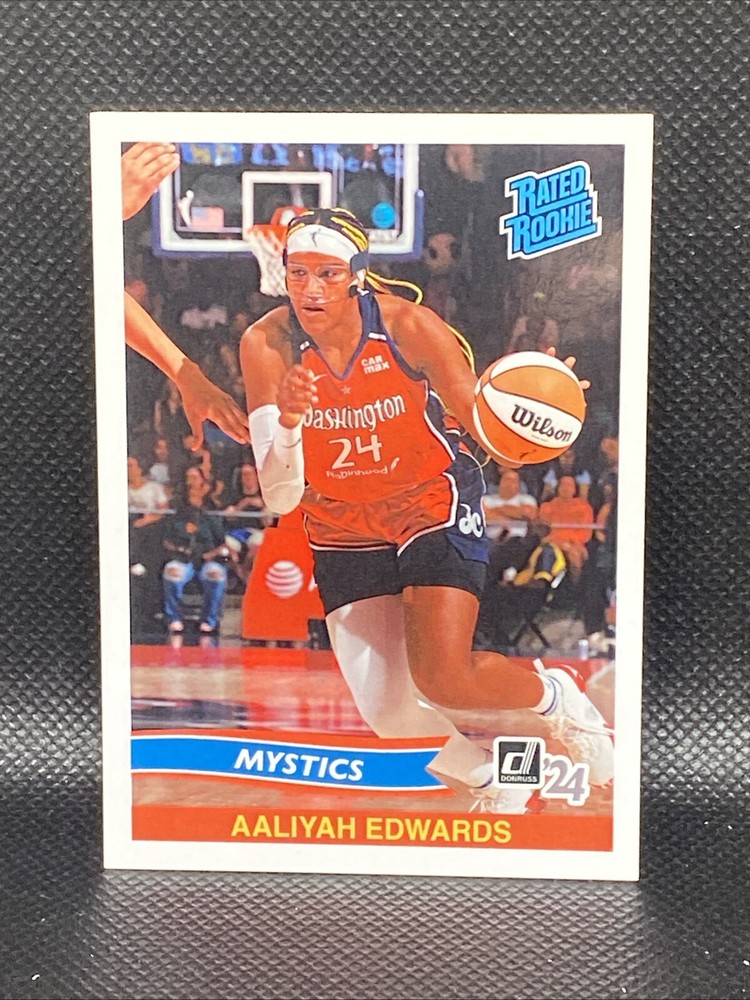 Aaliyah Edwards 2024 Panini Instant WNBA Rated Rookie Retro RRR-5 RC Card-image