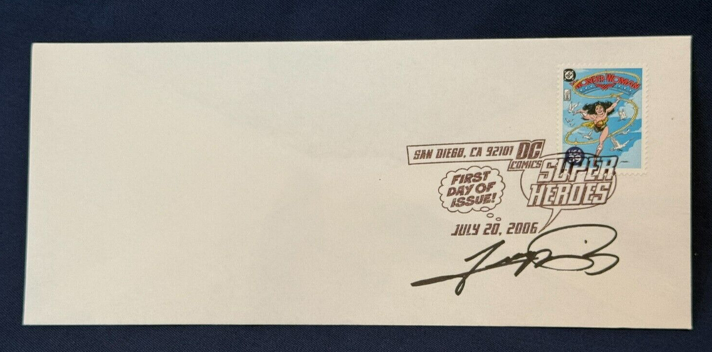 GEORGE PEREZ Signed Blank Envelope First Day Cover with Stamp ~Wonder Woman dd