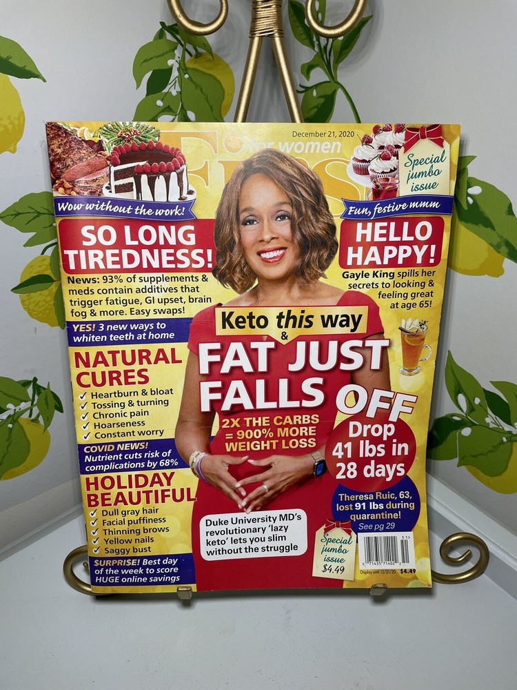 First For Women December 2020 magazine Gayle King Cover