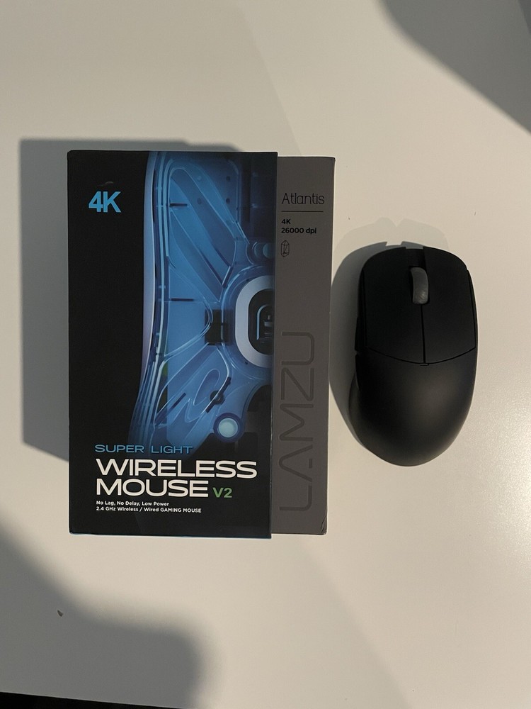 Lamzu Atlantis OG V2 4K Wireless Super Light Gaming Mouse - Black