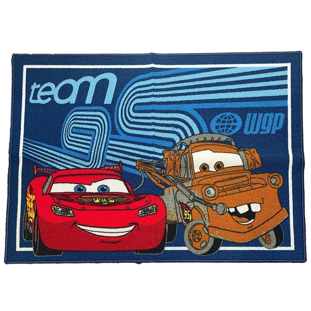Disney Cars Accent Throw Rug 31x44 Speed McQueen & Mater Skid Resistant
