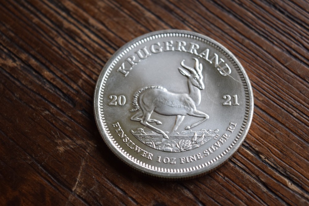 2021 South African Krugerrand 1 Oz. Fine Silver Round