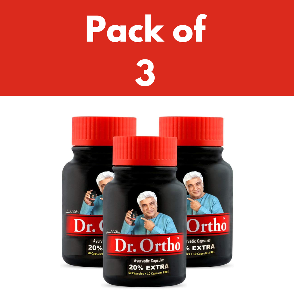 Dr.Ortho Ayurvedic Joint Pain Relief Capsules Purely Ayurvedic & Natural 60 Caps