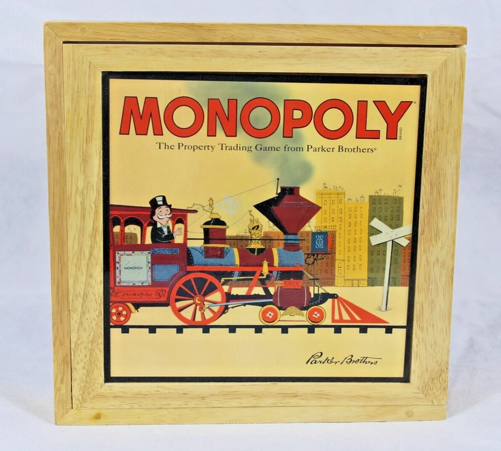 2001 Wooden Monopoly Nostalgia Game Series Parker Brothers 40753