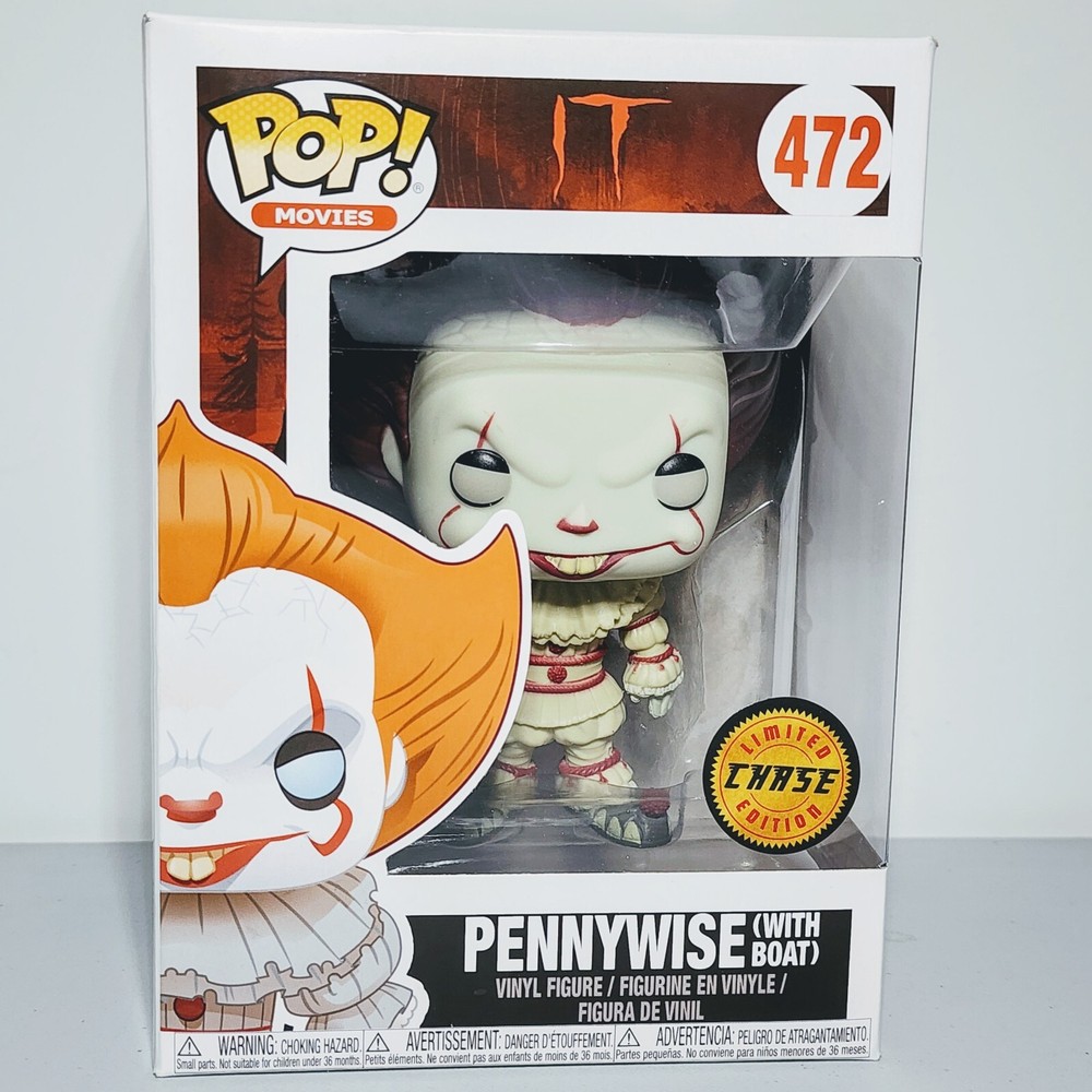 Funko Pop Movies: IT - Pennywise (with Boat) #472 Chase Edition