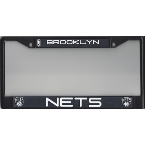 Brooklyn Nets NBA Black License Plate Frame - Made in USA