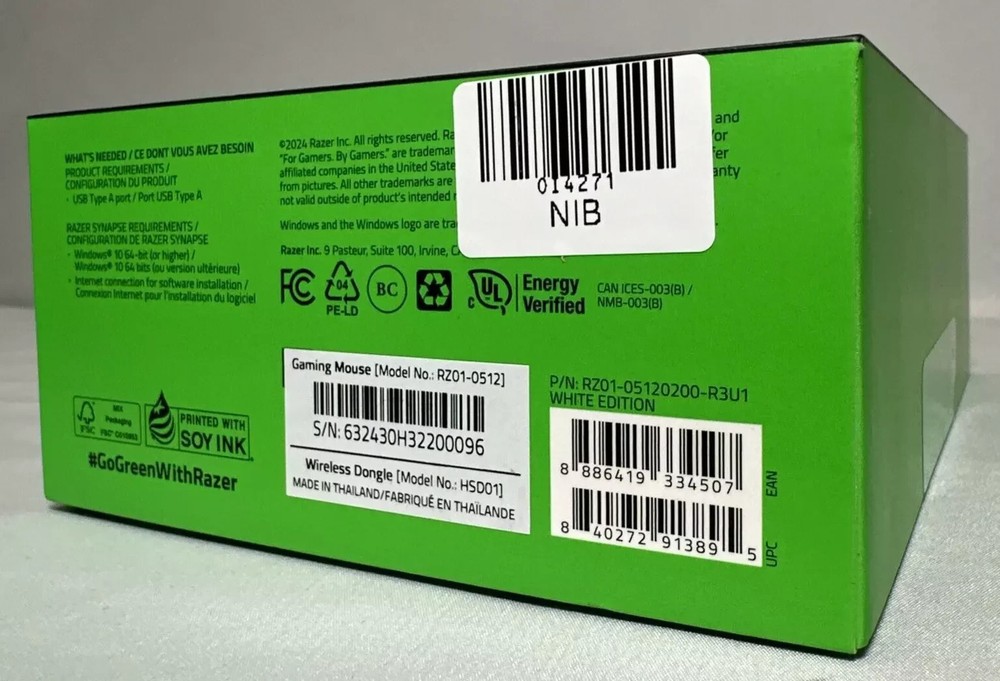 Razer Viper V3 Pro - Ultra-lightweight Wireless Esports Gaming Mouse -White- NEW