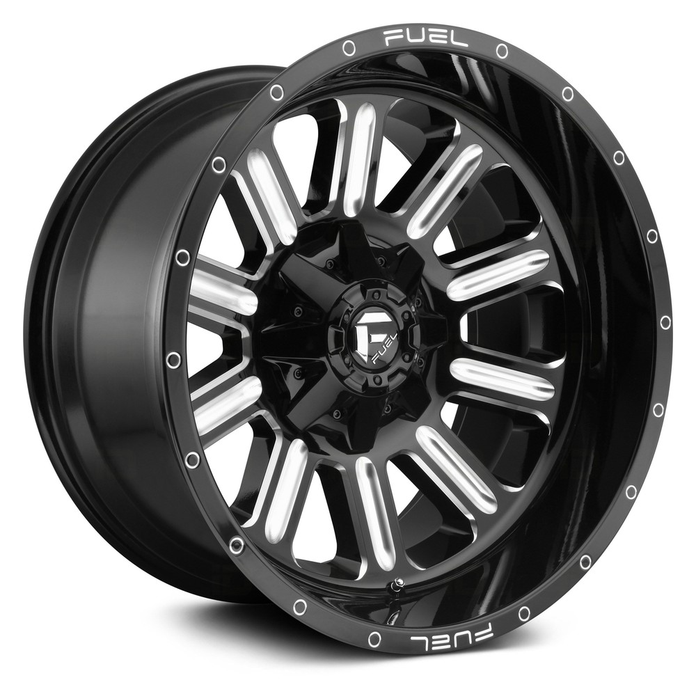 Fuel D620 Hardline 17x9 Black Wheel -12 Offset 5x127 Bolt Pattern 78.1 Hub