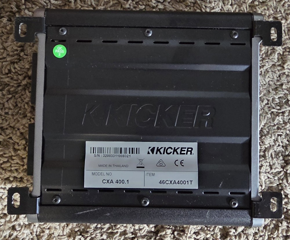 Kicker CXA400.1 400W Mono Class D Sub Amp with Bass Boost