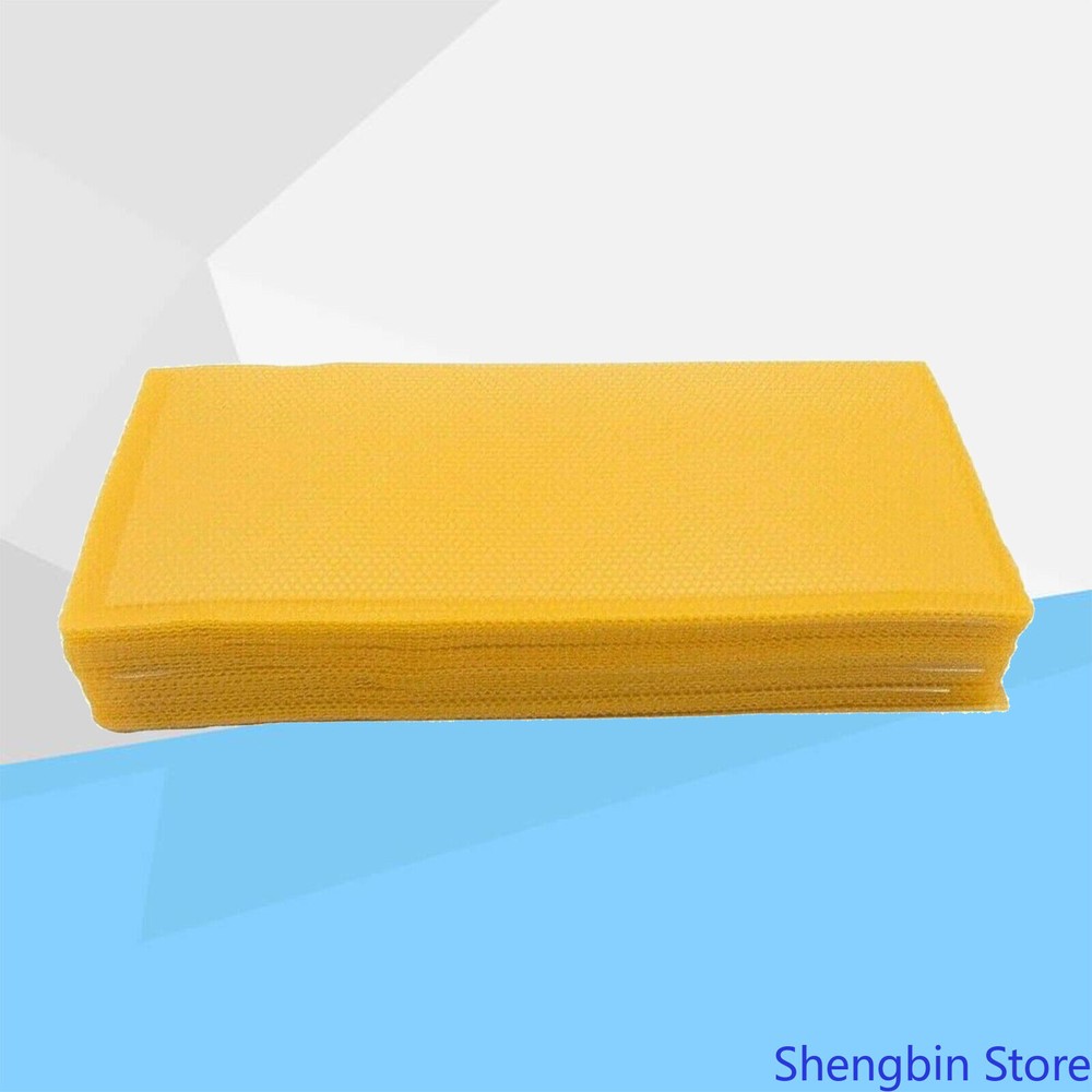 30Pcs Pure Beeswax Foundation Sheets for Beehive Frames - Beekeeping Essential