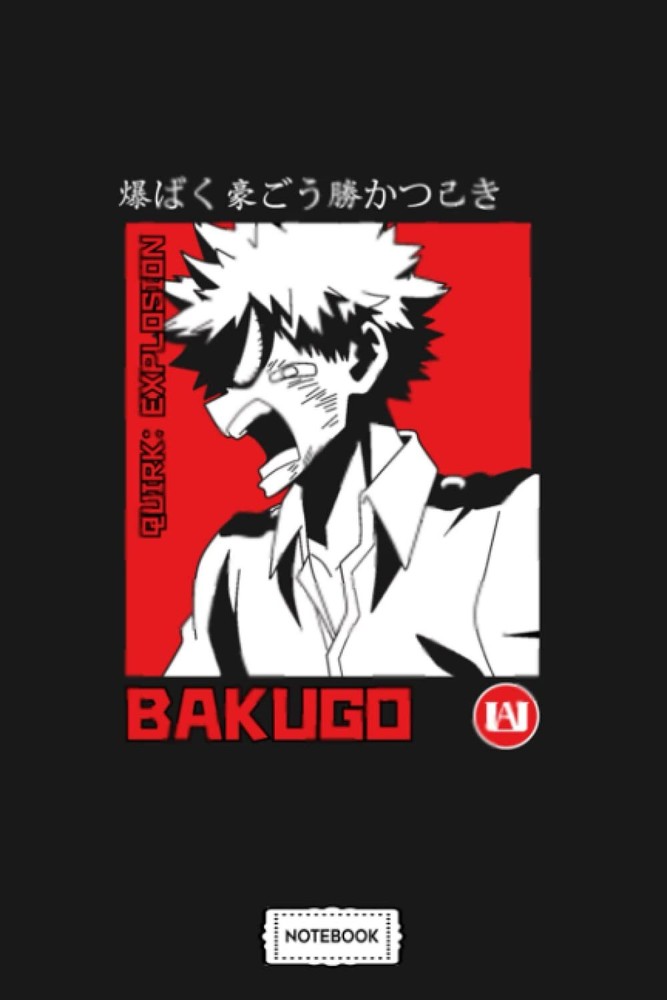 Bakugo My Hero G83295 Notebook: Journal, 6x9 120 Pages, Diary, Lined College Rul