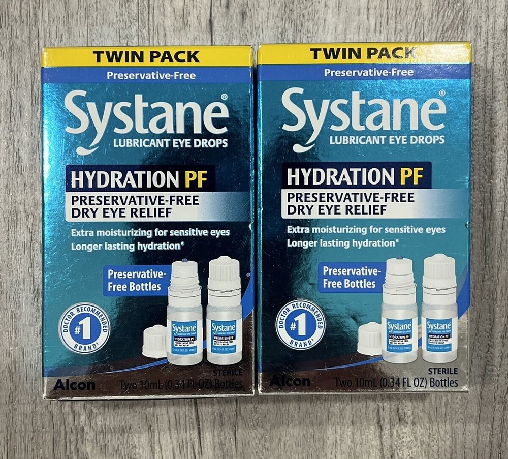 Systane Hydration Preservative Free Dry Eye Care Eye Drops - Twin Pack