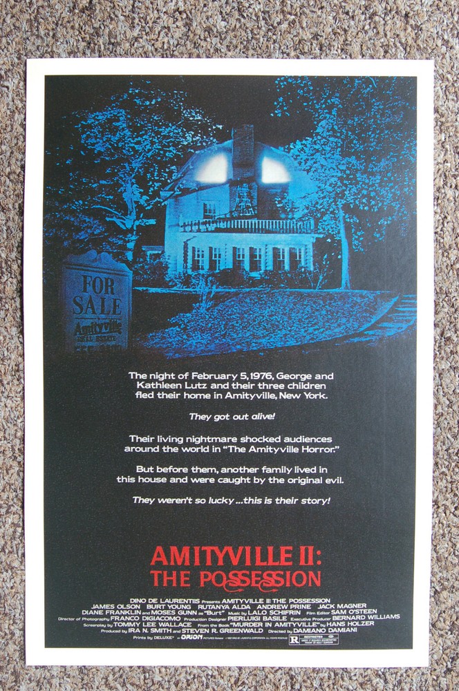 Amityville Horror Part 2 Vintage Lobby Card Movie Poster  