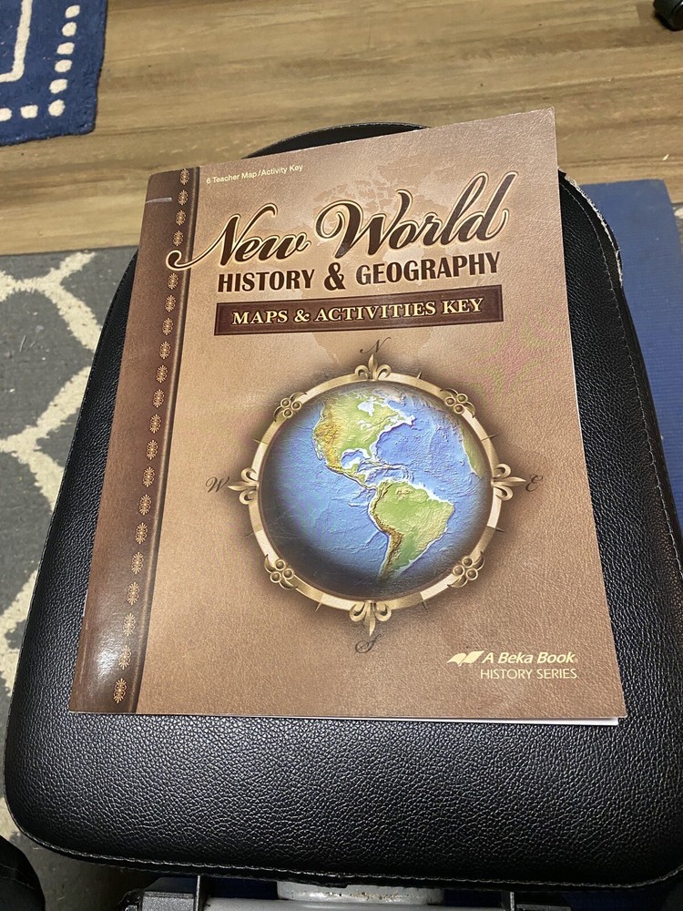 Abeka New World History Geography Maps Activities Teacher Key Great Condition  -image