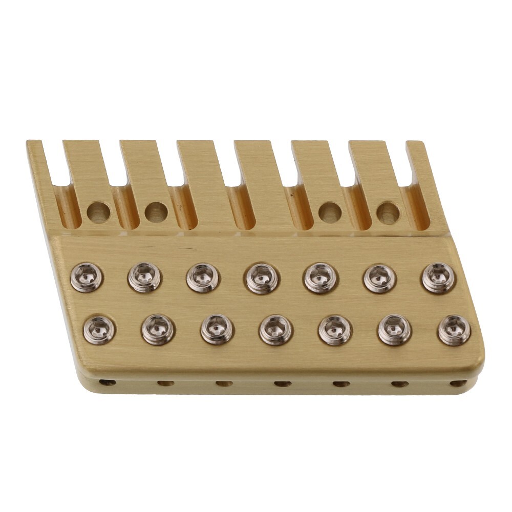 Guitar Brass Locking Nut String Lock for 7 String Fanned Frets Headless Guitar