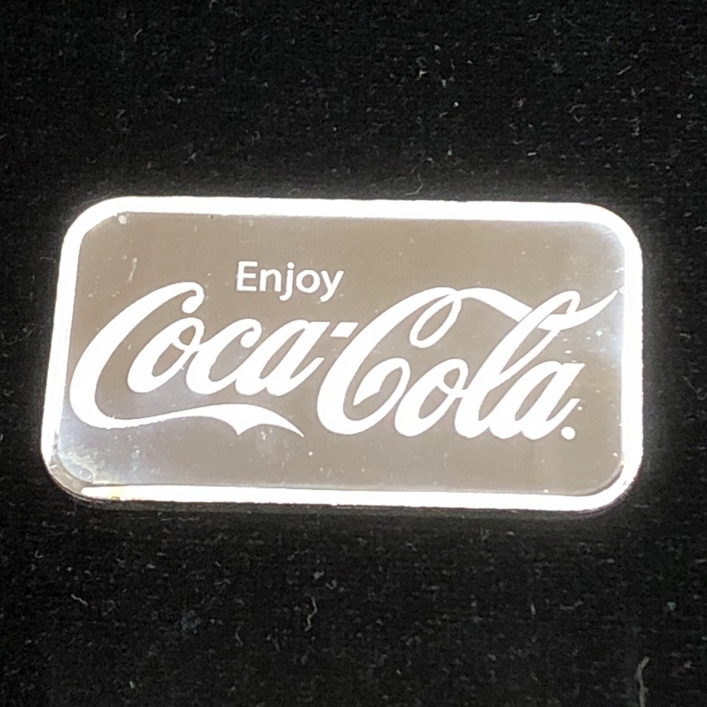 1 Oz 999 Fine Silver Bar Coca-cola $36