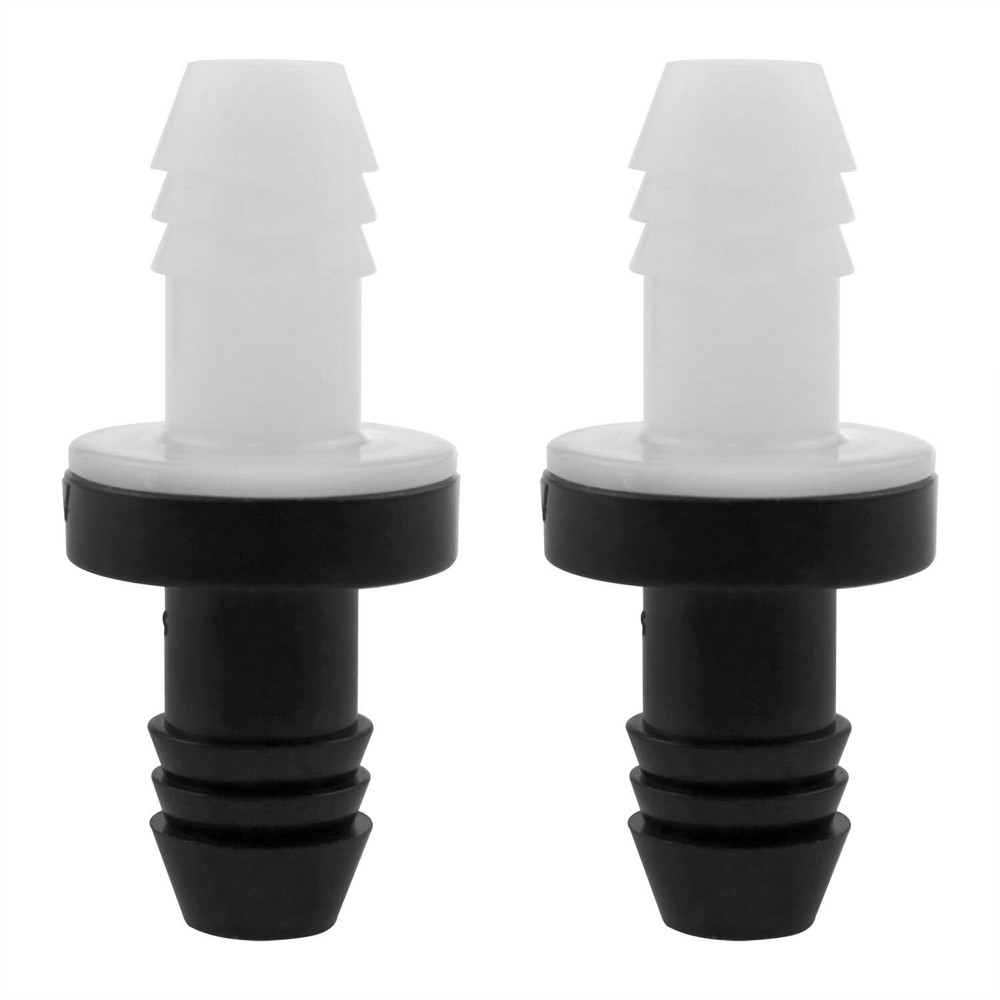3/8 Inch Barb Check Valve 10mm One-Way In-Line for Gas Liquids Air 2 Pack