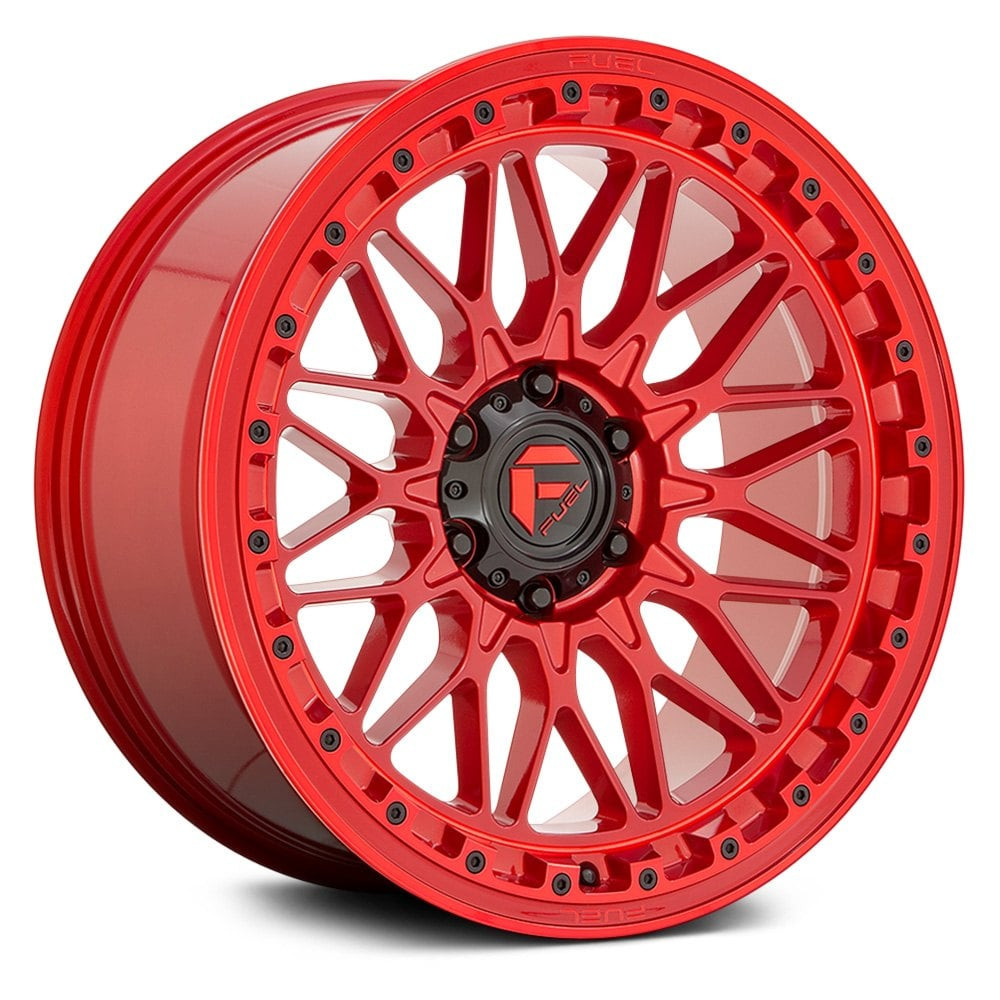 Red Fuel D758 TRIGGER 17x9 Wheels 5x127 Bolt Pattern Set of 4