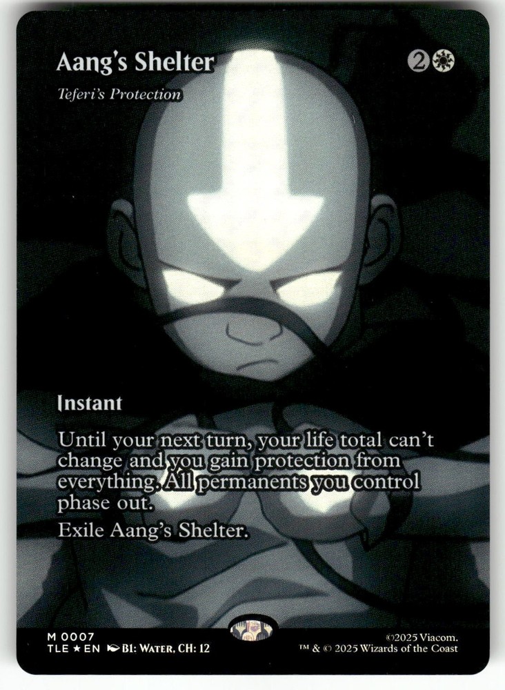 Aang's Shelter - Teferi's Protection (Borderless) #7 (Foil) (NM) TLE Magic MTG-image