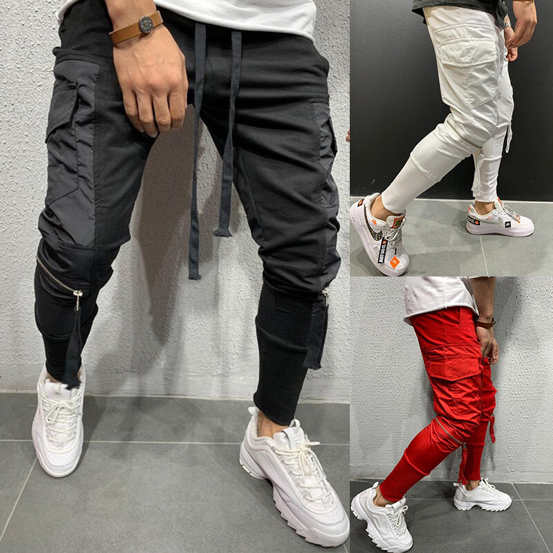 Men Casual Gym Joggers Pants Sweatpants  Sports Workout Trousers Streetwear