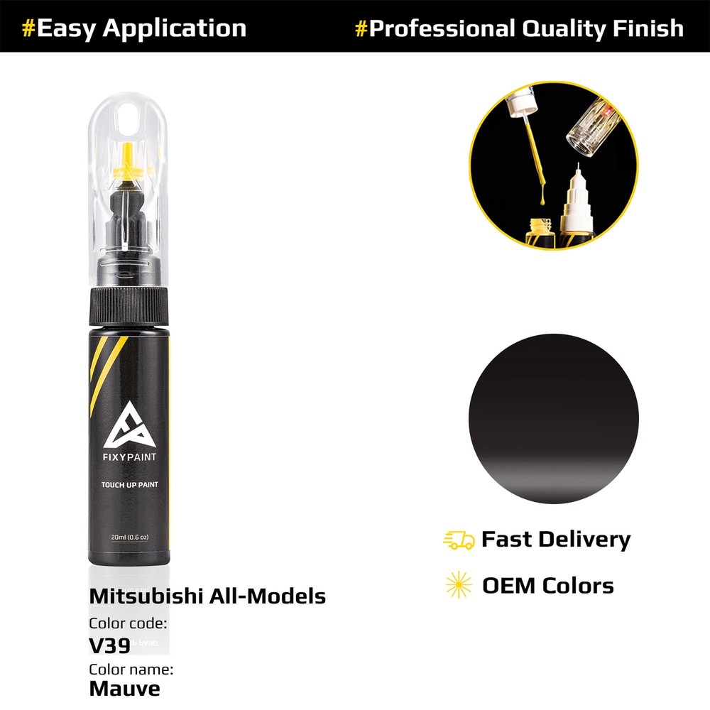 Touch up Paint for Mitsubishi Code: V39 Mauve Professional Quality Repair