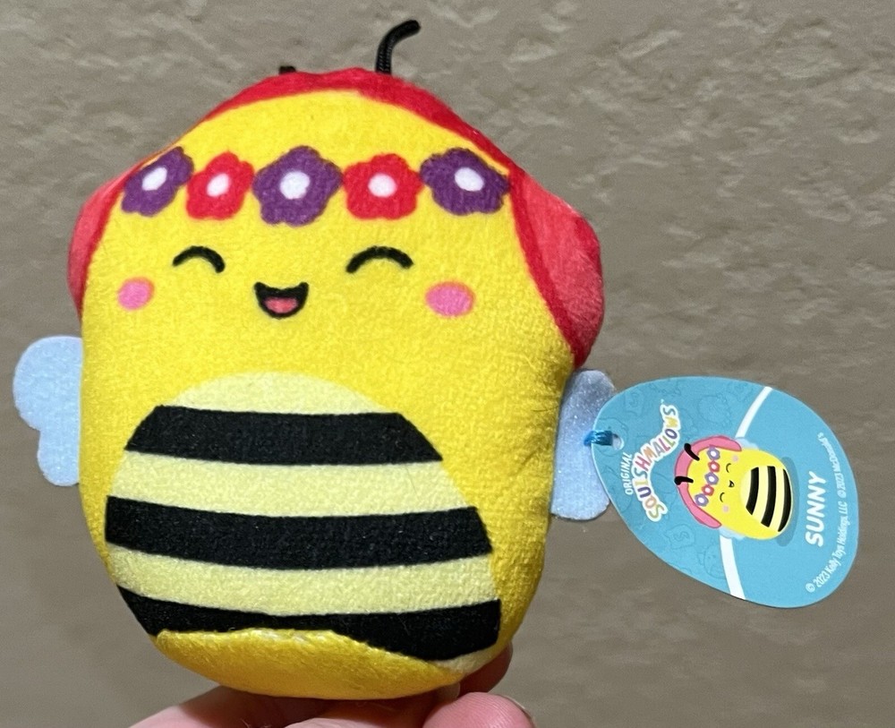 NUEVO Squishmallows SUNNY Abeja Peluche 2023 McDonalds Happy Meal Juguete Peluche-image